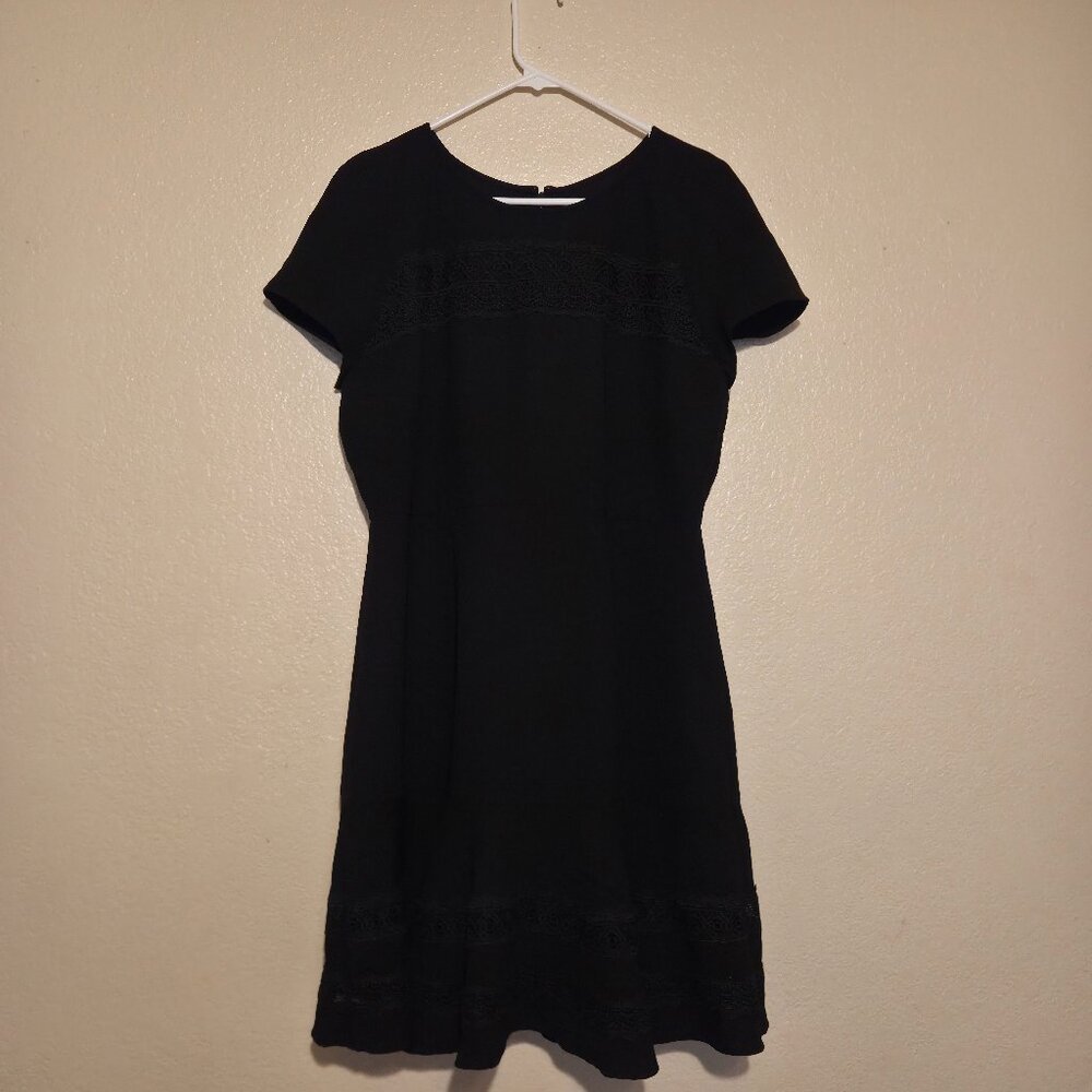 Chelsea28 Women's Black Large Mini Dress with Back Zipper